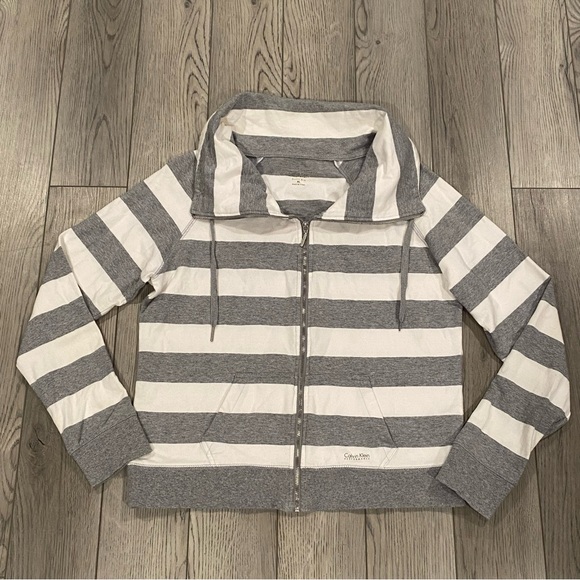 Calvin Klein Performance Zip Sweatshirt Women’s XL Quick Dry Funnel Cowl Neck - Picture 4 of 13